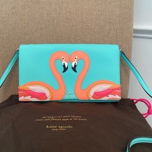 Flamingo Clutch or Crossbody